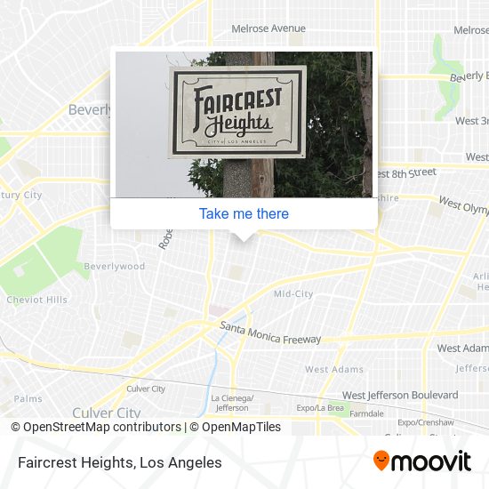 Faircrest Heights map