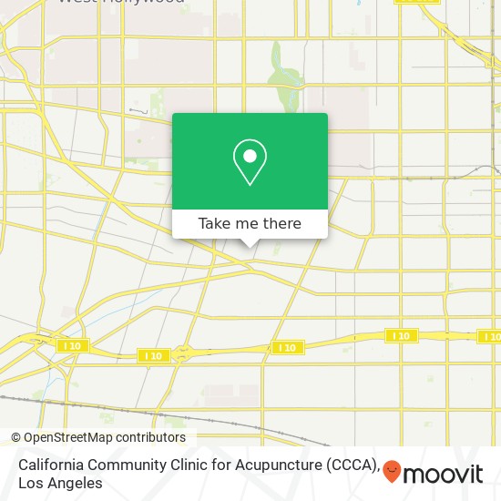 California Community Clinic for Acupuncture (CCCA) map