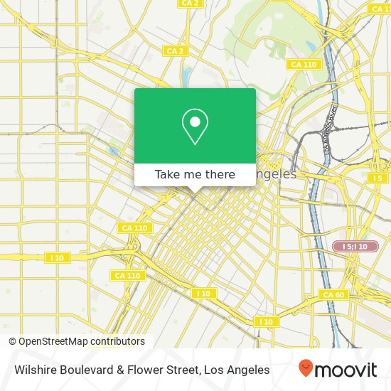 Wilshire Boulevard & Flower Street map