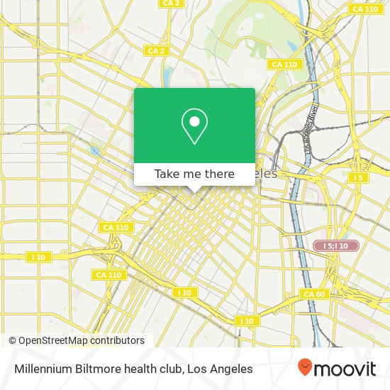 Millennium Biltmore health club map