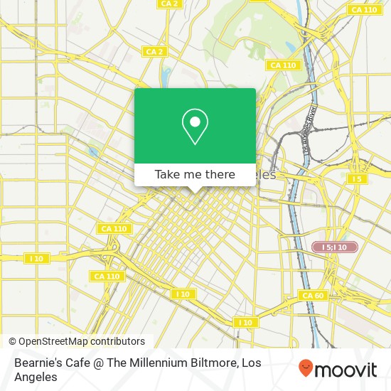 Bearnie's Cafe @ The Millennium Biltmore map