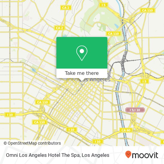 Omni Los Angeles Hotel The Spa map