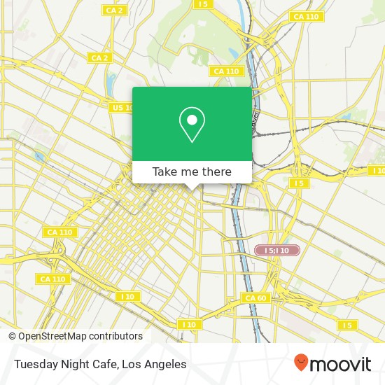 Mapa de Tuesday Night Cafe