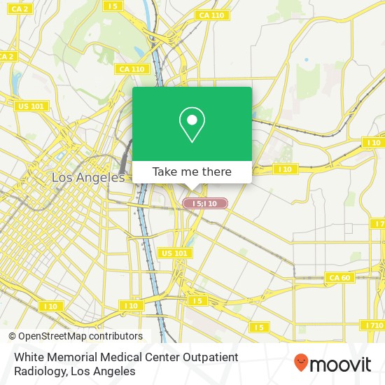 White Memorial Medical Center Outpatient Radiology map