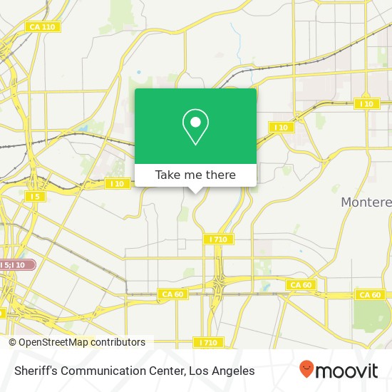 Sheriff's Communication Center map