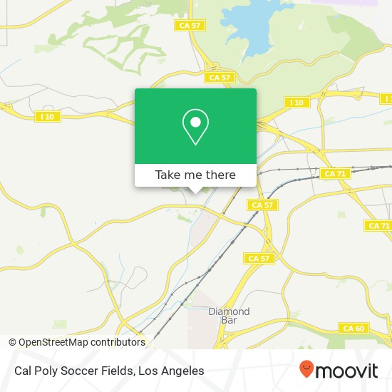 Cal Poly Soccer Fields map