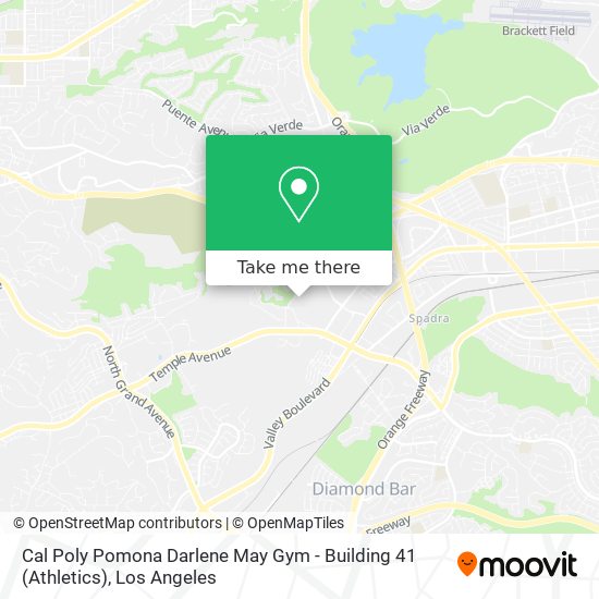 Cal Poly Pomona Darlene May Gym - Building 41 (Athletics) map