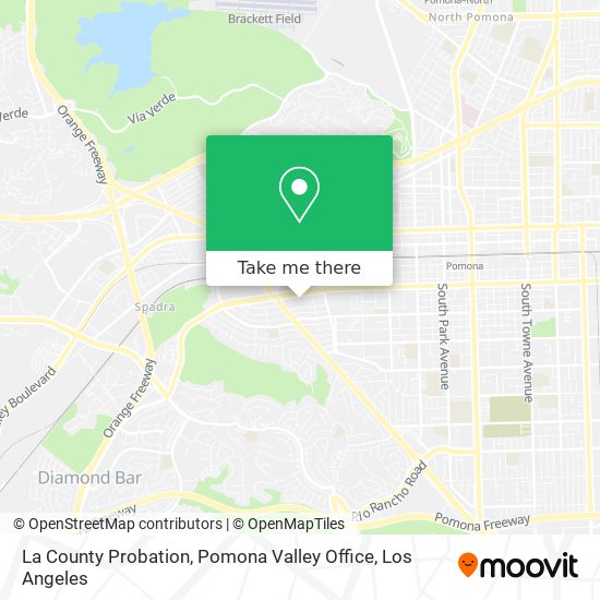 La County Probation, Pomona Valley Office map