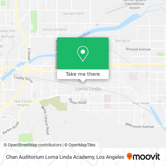 Chan Auditorium Loma Linda Academy map