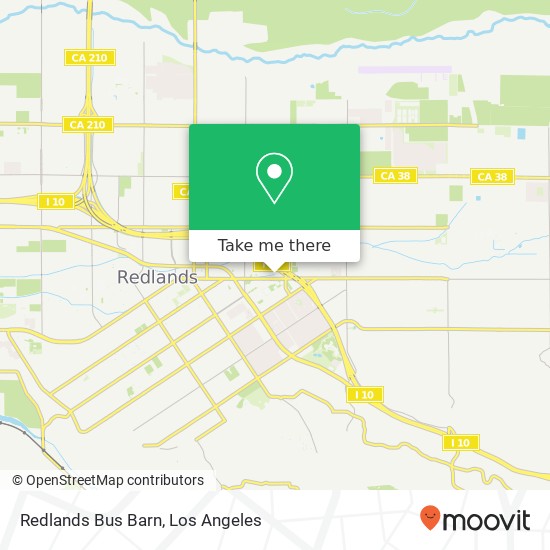 Redlands Bus Barn map