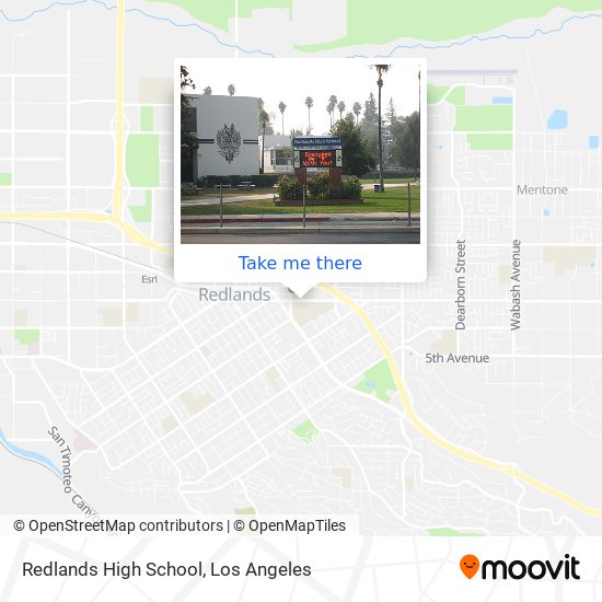 Mapa de Redlands High School