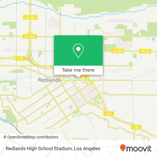 Mapa de Redlands High School Stadium