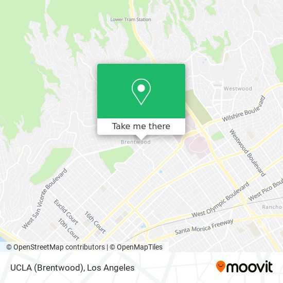 UCLA (Brentwood) map