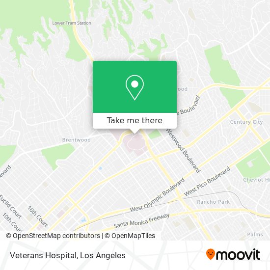 Veterans Hospital map