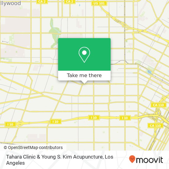 Tahara Clinic & Young S. Kim Acupuncture map