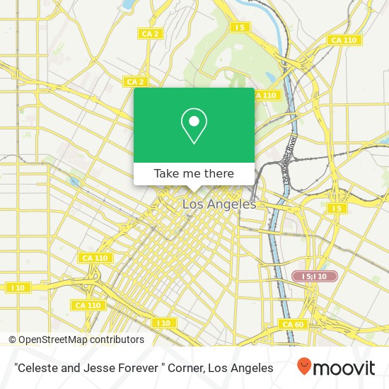 Mapa de "Celeste and Jesse Forever " Corner