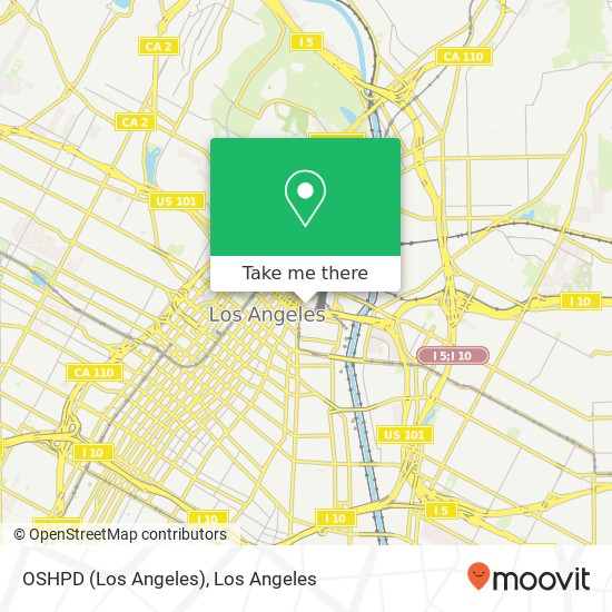 OSHPD (Los Angeles) map