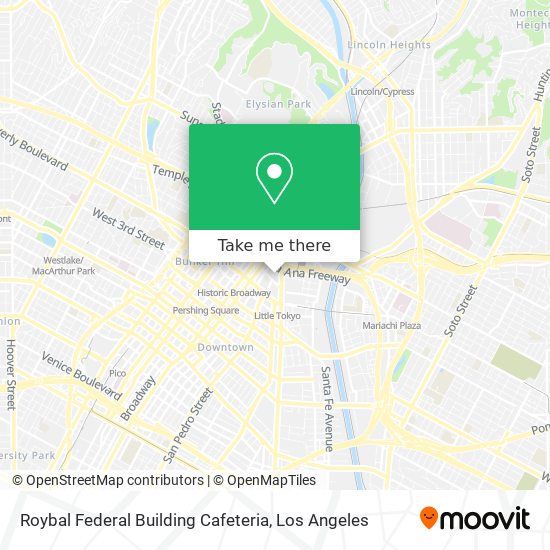 Roybal Federal Building Cafeteria map