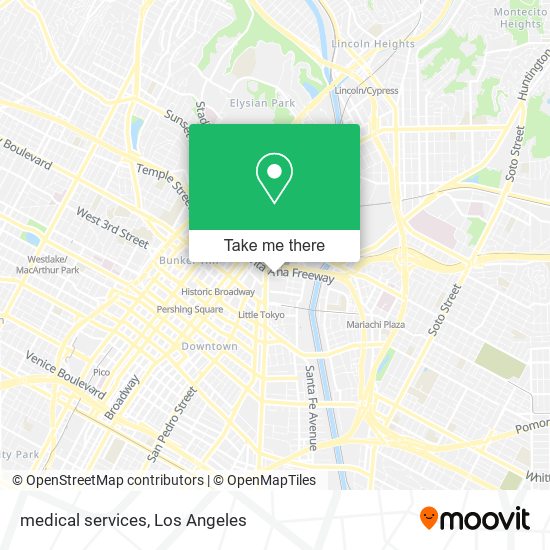 Mapa de medical services