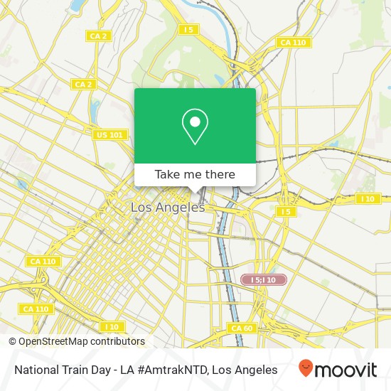 National Train Day - LA #AmtrakNTD map