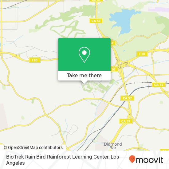 Mapa de BioTrek Rain Bird Rainforest Learning Center