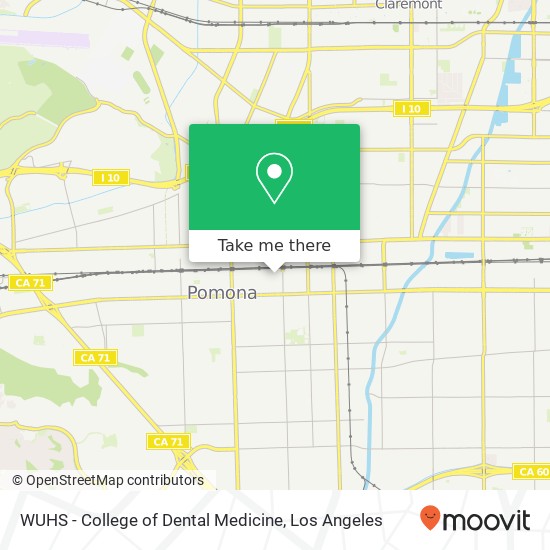 Mapa de WUHS - College of Dental Medicine