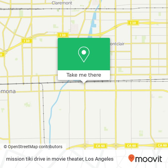 mission tiki  drive in movie theater map