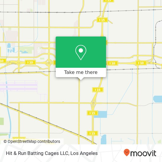 Mapa de Hit & Run Batting Cages LLC