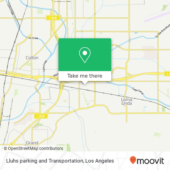 Lluhs parking and Transportation map