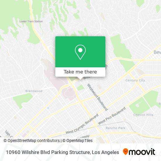 10960 Wilshire Blvd Parking Structure map