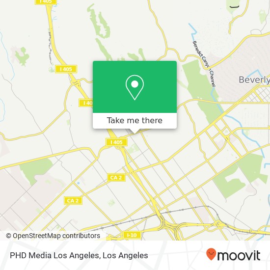 PHD Media Los Angeles map