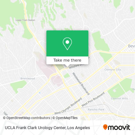 UCLA Frank Clark Urology Center map