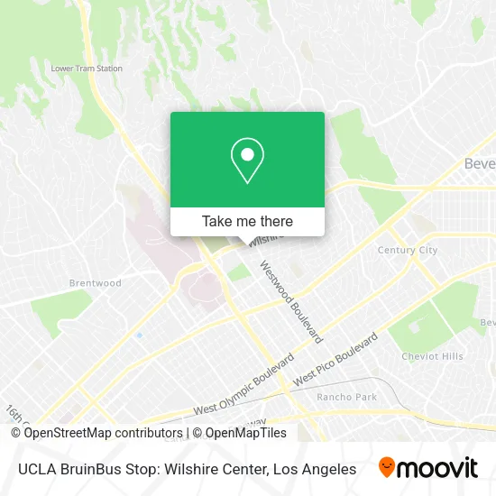 Mapa de UCLA BruinBus Stop: Wilshire Center