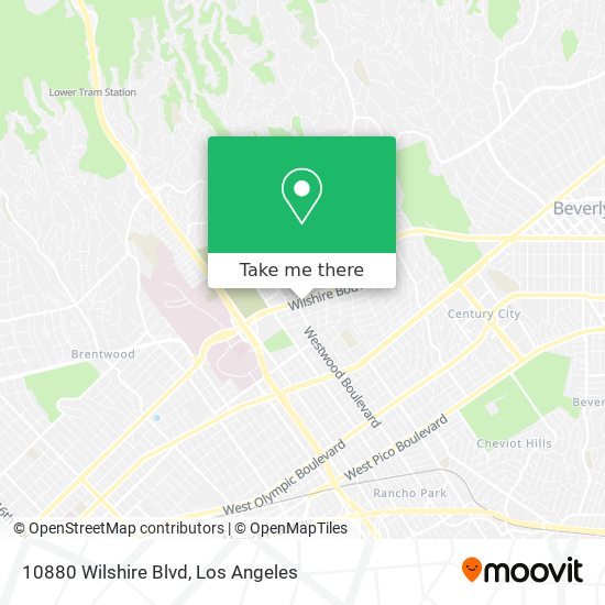 Mapa de 10880 Wilshire Blvd