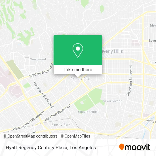 Mapa de Hyatt Regency Century Plaza