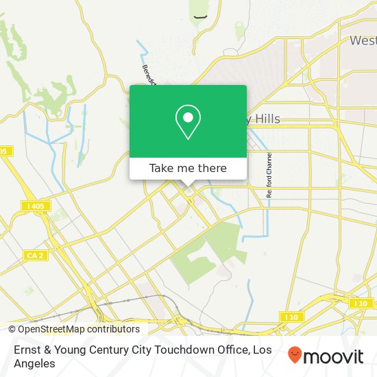 Mapa de Ernst & Young Century City Touchdown Office