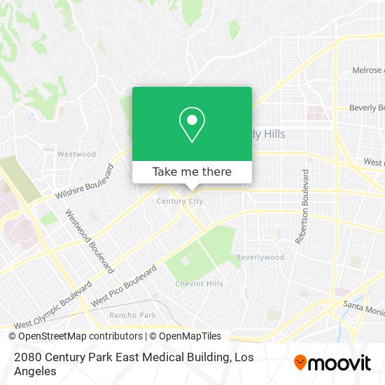 2080 Century Park East Medical Building map