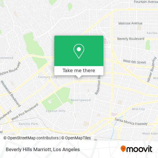 Beverly Hills Marriott map