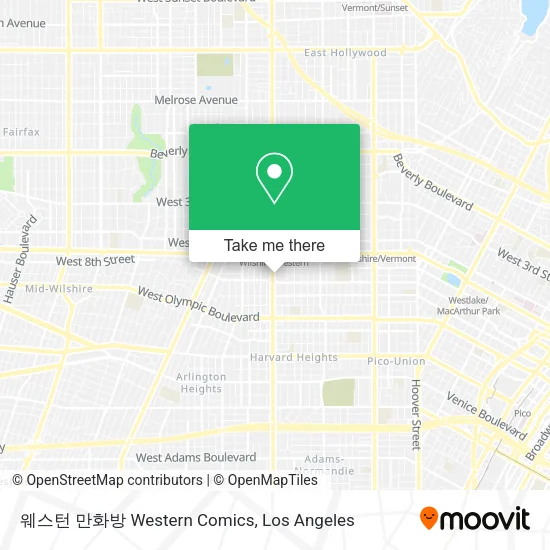 Mapa de 웨스턴 만화방 Western Comics
