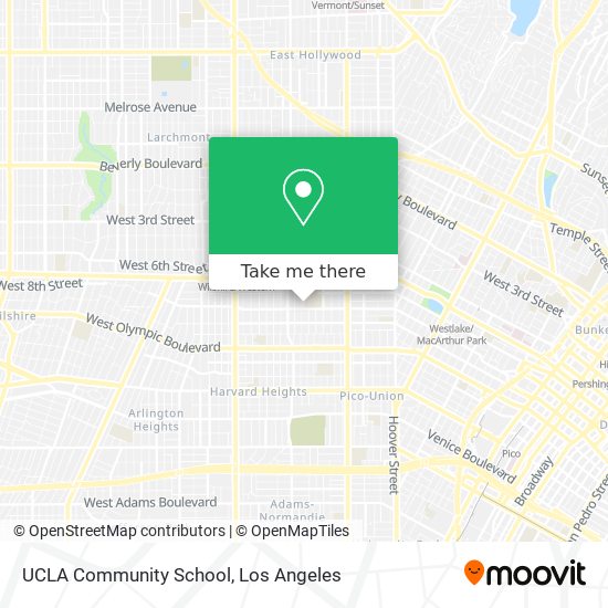 Mapa de UCLA Community School