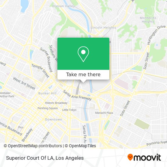 Superior Court Of LA map