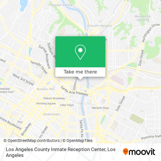 Mapa de Los Angeles County Inmate Reception Center