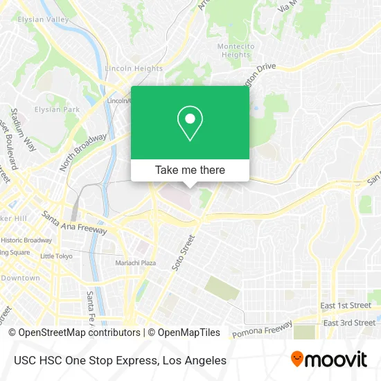 Mapa de USC HSC One Stop Express