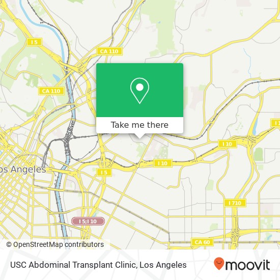 USC Abdominal Transplant Clinic map
