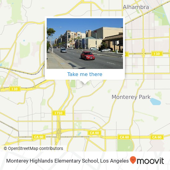 Monterey Highlands Elementary School map