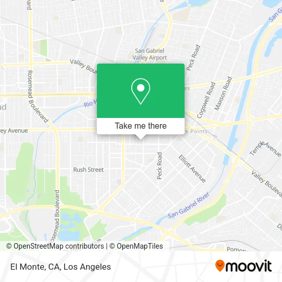 El Monte, CA map