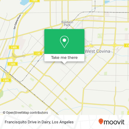 Mapa de Francisquito Drive in Dairy