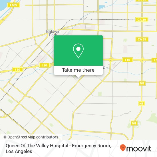 Queen Of The Valley Hospital - Emergency Room map