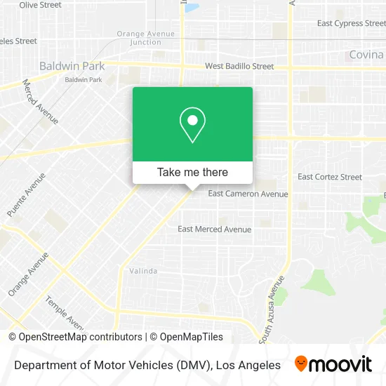 Mapa de Department of Motor Vehicles (DMV)