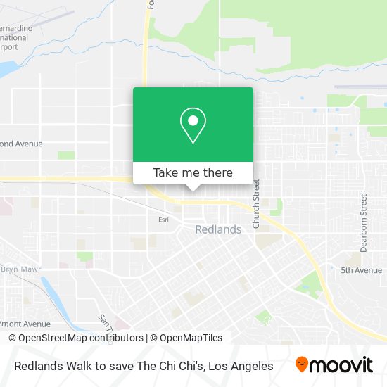 Redlands Walk to save The Chi Chi's map